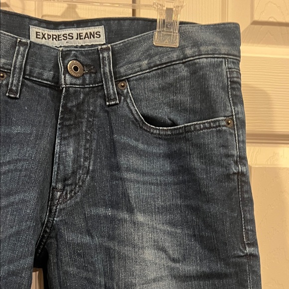 Express Midnight Blue Slim Straight Jeans - Picture 4 of 10